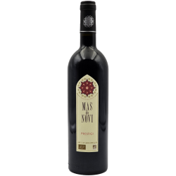 Photographie d'une bouteille de vin rouge Mas Du Novi Cuvee Prestigi 2019 Lgdoc Bio Rge 75cl Crd