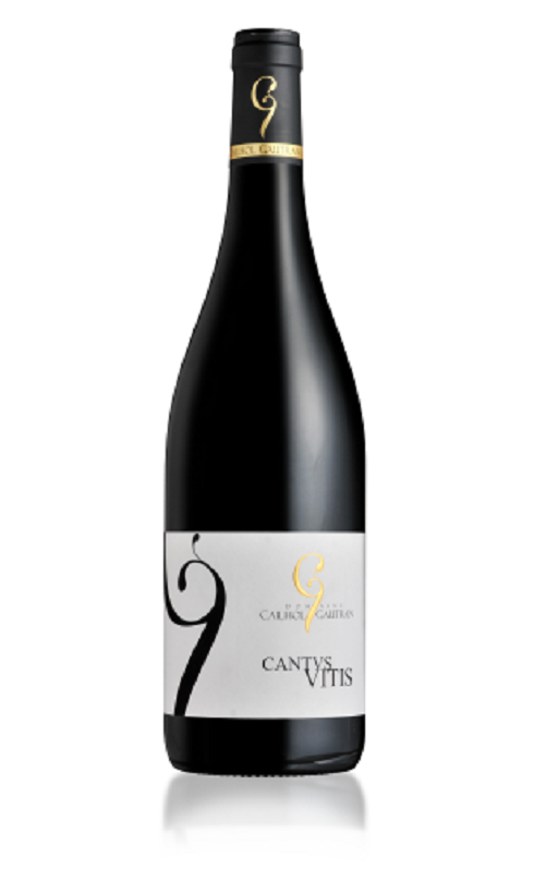 Photographie d'une bouteille de vin rouge Cailhol Gautran Cantus Vitis 2022 Minervois Rge 75cl Crd