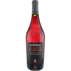 Photographie d'une bouteille de vin rouge Berthet-Bondet Queue Au Renard 2020 Jura Rge Bio 75cl Crd