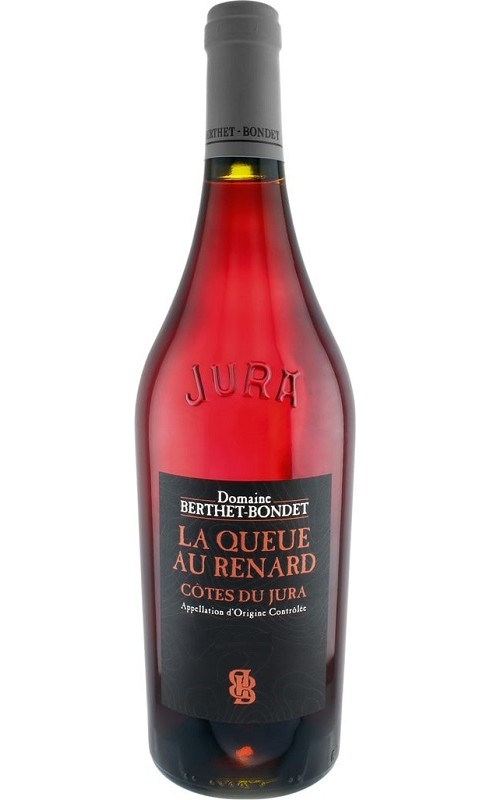 Photographie d'une bouteille de vin rouge Berthet-Bondet Queue Au Renard 2020 Jura Rge Bio 75cl Crd