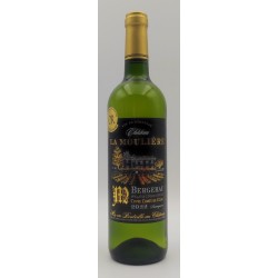 Photographie d'une bouteille de vin blanc Cht La Mouliere 2022 Bergerac Blc 75 Cl Crd