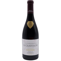 Photographie d'une bouteille de vin rouge Bourgeois Le Graveron 2018 Sancerre Rge 75cl Crd