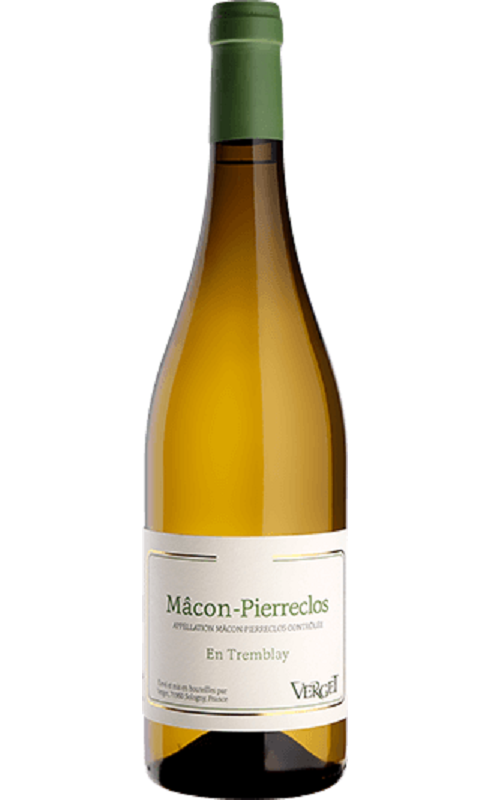 Photographie d'une bouteille de vin blanc Verget En Tremblay 2021 Macon-Pierreclos Blc 75cl Crd