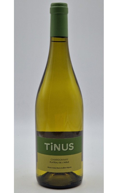 Photographie d'une bouteille de vin blanc Guffens Tinus Chardonnay 2021 Vdf Blc 75cl Crd