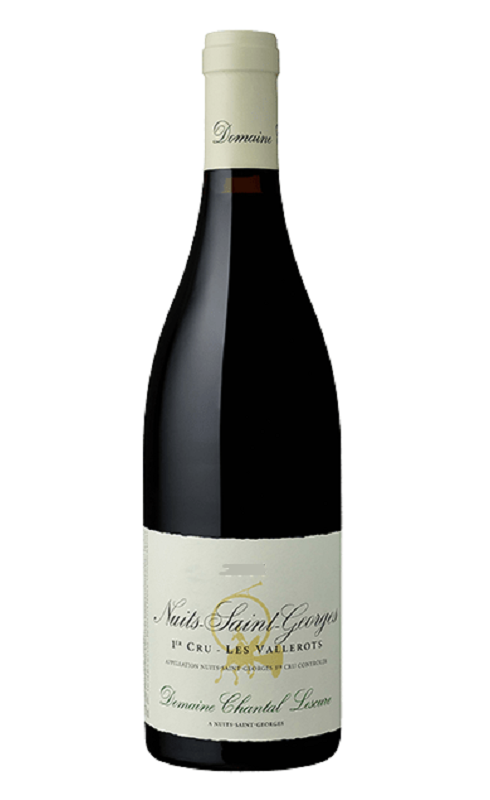 Photographie d'une bouteille de vin rouge Lescure Vallerots 1er Cru 2020 Nuits St Geo Rge 75cl Crd