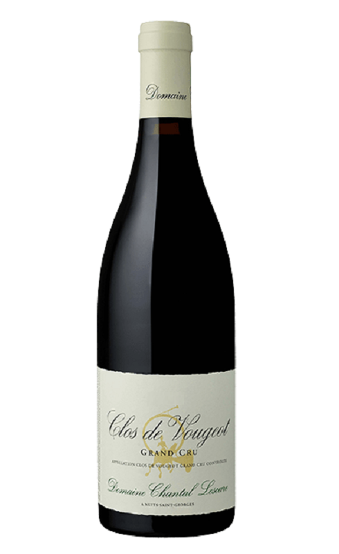 Photographie d'une bouteille de vin rouge Lescure Clos De Vougeot Gc 2018 Rge Bio 75cl Crd