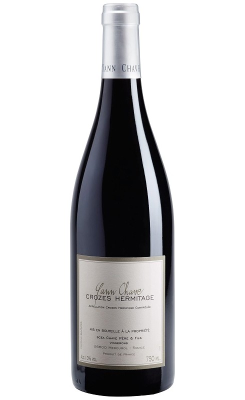 Photographie d'une bouteille de vin rouge Chave Crozes-Hermitage 2021 Rge Bio 75cl Crd