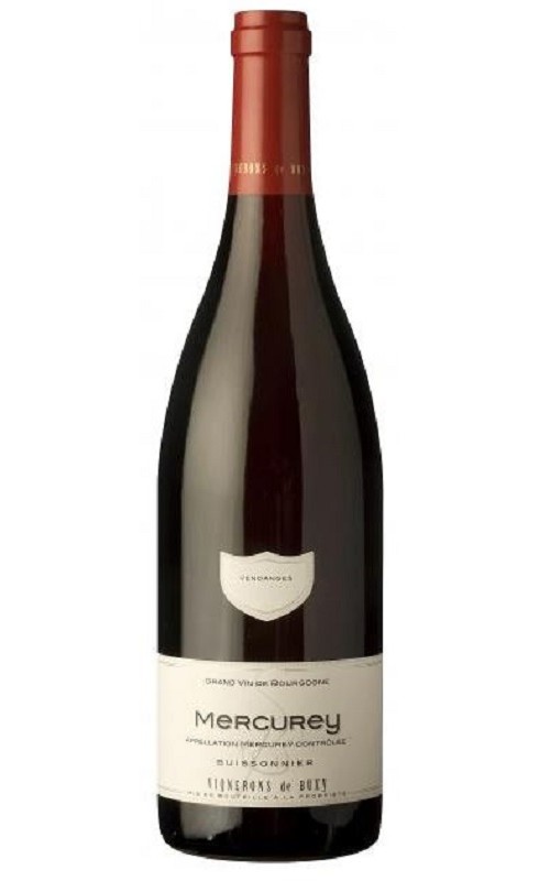 Photographie d'une bouteille de vin rouge Buxy Mercurey 2022 Rge 75cl Crd