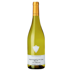 Photographie d'une bouteille de vin blanc Buxy Les Chaniots 2021 Montagny 1er Cru Blc 75cl Crd