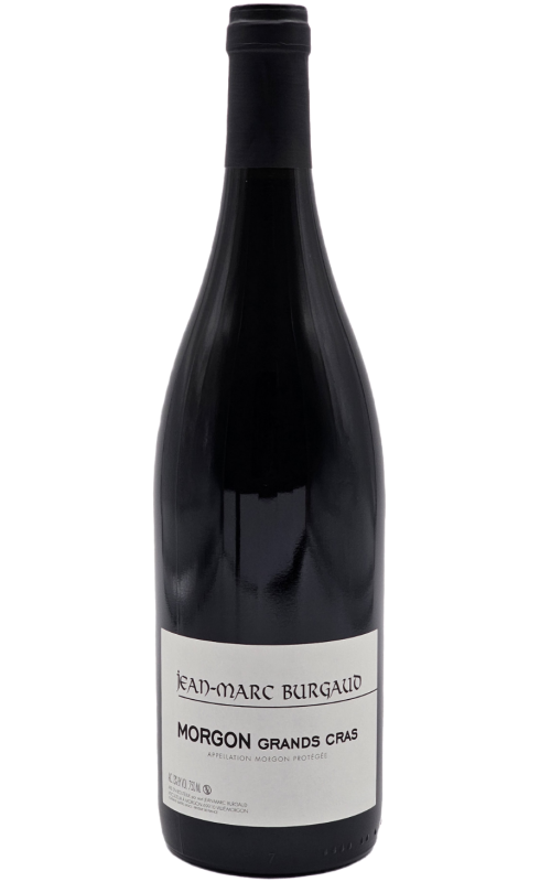Photographie d'une bouteille de vin rouge Burgaud Grands Cras 2021 Morgon Rge 75cl Crd