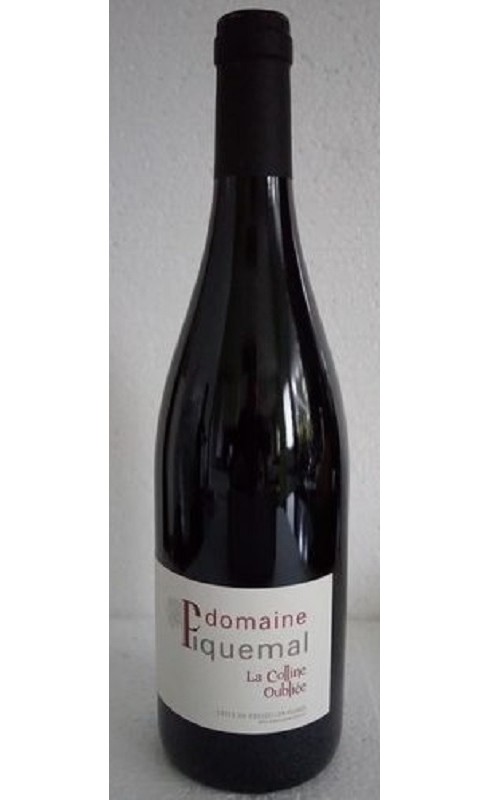 Photographie d'une bouteille de vin rouge Piquemal La Colline Oubliee 2022 Cdroussi Rge 75cl Crd