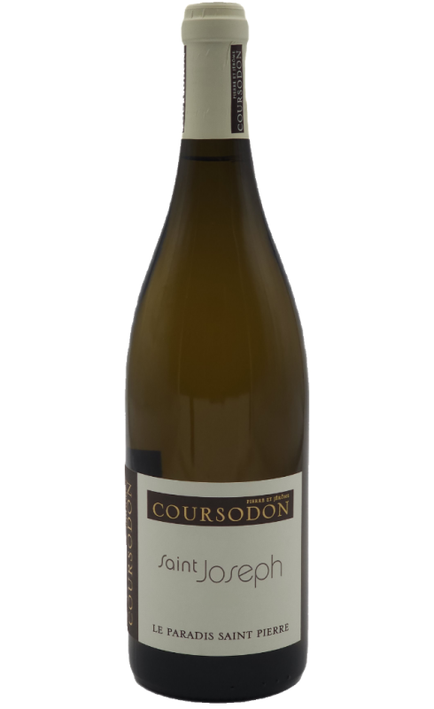 Photographie d'une bouteille de vin blanc Coursodon Paradis St-Pierre 2022 St-Joseph Blc 75cl Crd