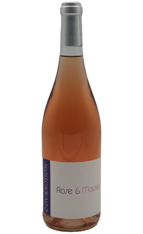Photographie d'une bouteille de vin rosé Coursodon Rose Et Mauve 2023 Vdf Rose 75cl Crd