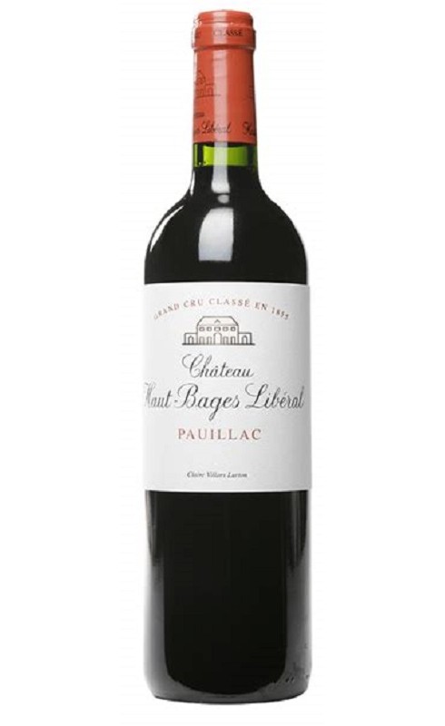 Photographie d'une bouteille de vin rouge Cht Haut-Bages-Liberal 2021 Pauillac Rge 75cl Crd