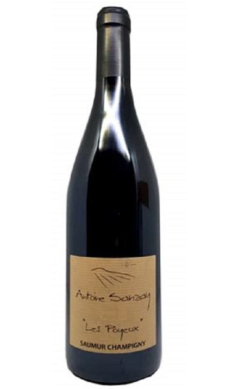 Photographie d'une bouteille de vin rouge Sanzay Les Poyeux 2020 Saumur Rge Bio 75cl Crd