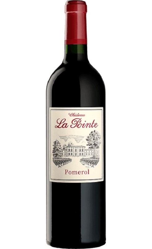Photographie d'une bouteille de vin rouge Cht La Pointe 2021 Pomerol Rge 75cl Crd