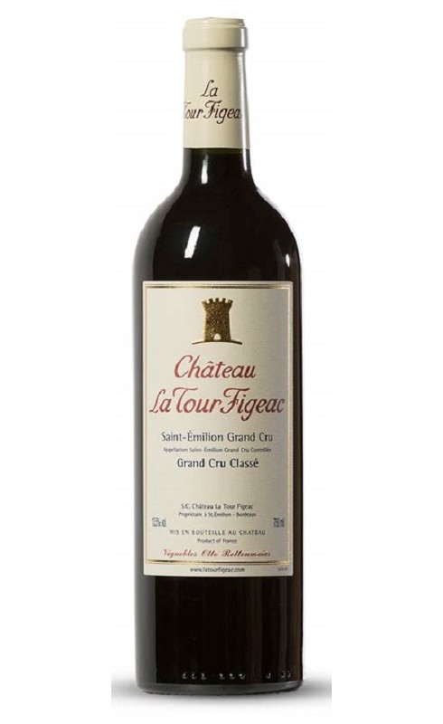 Photographie d'une bouteille de vin rouge Cht La Tour Figeac 2021 St-Emilion Gc Rge 75cl Crd