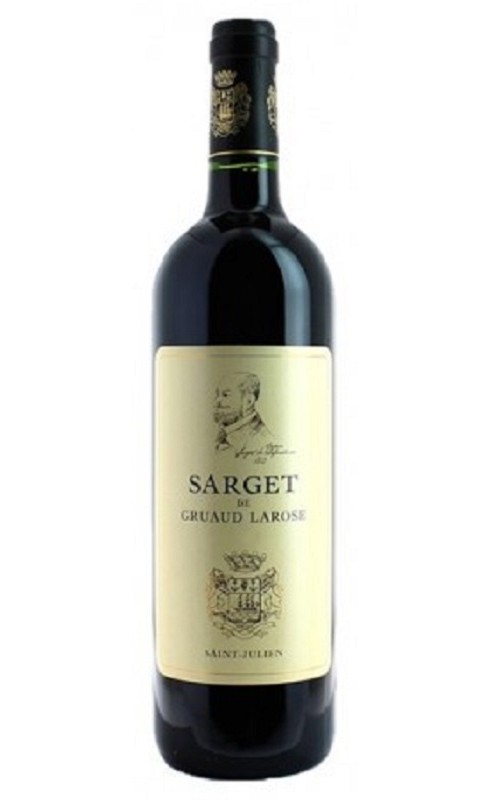 Photographie d'une bouteille de vin rouge Sarget De Gruaud-Larose 2021 St-Julien Rge 75cl Crd