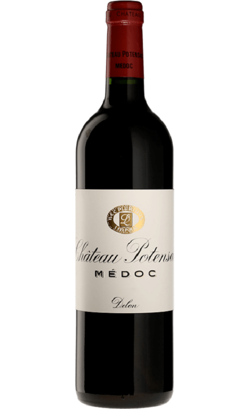 Photographie d'une bouteille de vin rouge Cht Potensac 2021 Medoc Rge 75cl Crd