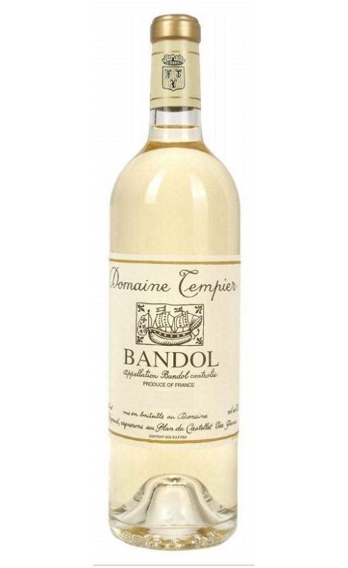 Photographie d'une bouteille de vin blanc Tempier Cuvee Classique 2022 Bandol Blc 75cl Crd