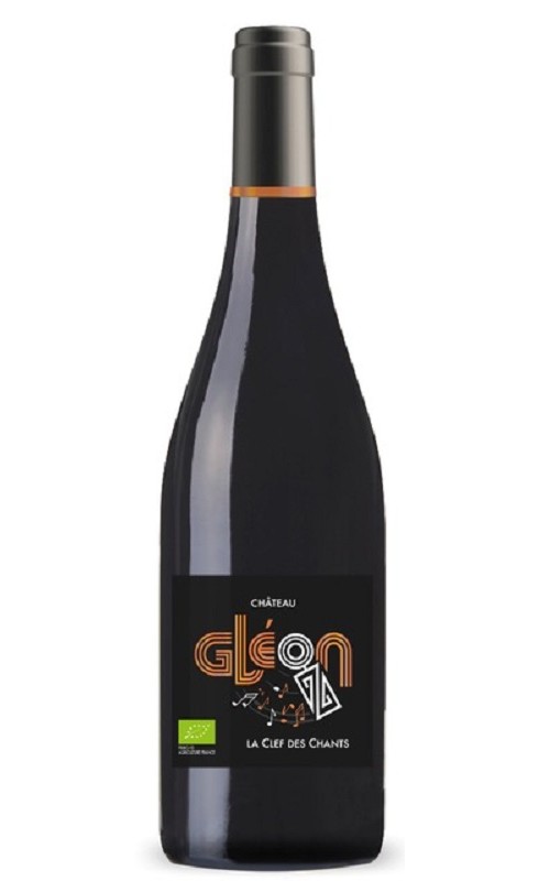 Photographie d'une bouteille de vin rouge Cht Gleon La Clef Des Chants 2021 Corbieres Rge 75 Cl Crd