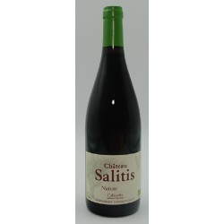 Photographie d'une bouteille de vin rouge Salitis Cuvee Nature 2020 Cabardes Rge Bio 75cl Crd