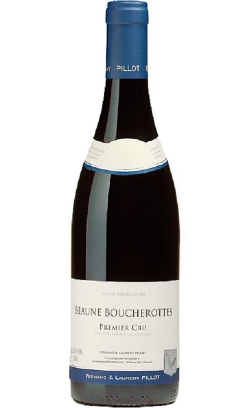 Photographie d'une bouteille de vin rouge Pillot Fl Boucherottes 2020 Beaune Rge 75cl Crd