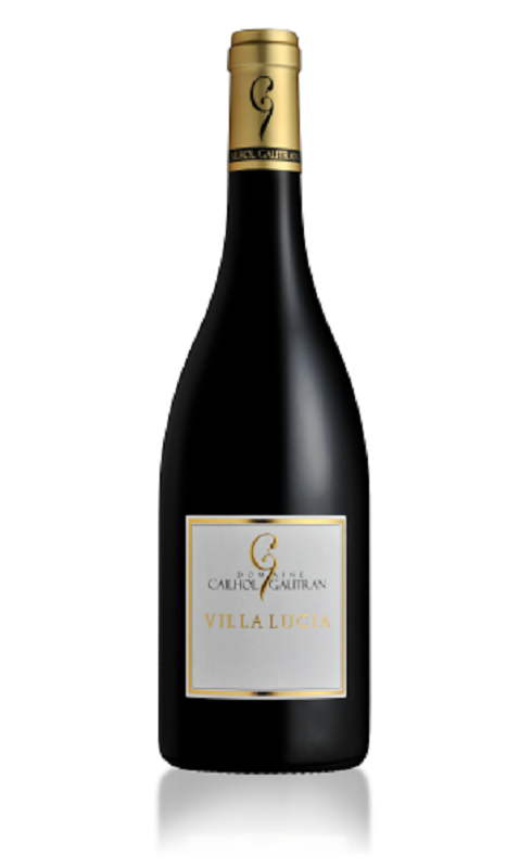 Photographie d'une bouteille de vin rouge Cailhol Gautran Villa Lucia 2020 Minervois Rge 75 Cl Crd