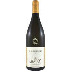 Photographie d'une bouteille de vin blanc Montez Le Petit Viognier 2022 Igp Col Rho Blc 75cl Crd