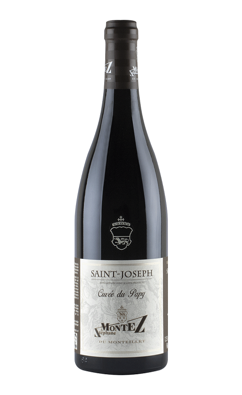 Photographie d'une bouteille de vin rouge Montez La Cuvee Du Papy 2021 St-Joseph Rge 75cl Crd