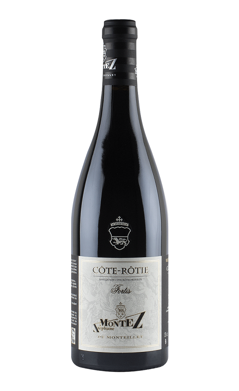 Photographie d'une bouteille de vin rouge Montez Fortis 2021 Cote-Rotie Rge 75cl Crd