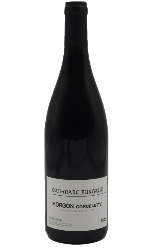 Photographie d'une bouteille de vin rouge Burgaud Corcelette 2021 Morgon Rge 75cl Crd