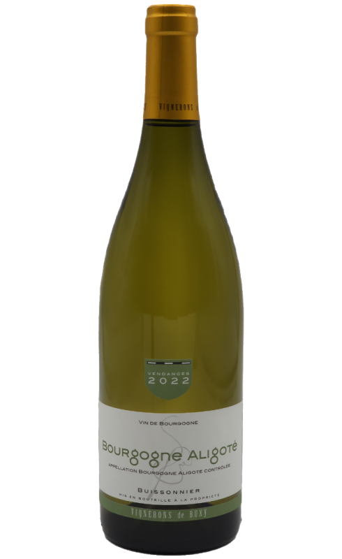 Photographie d'une bouteille de vin blanc Buxy Bourgogne Aligote Buissonnier 2022 Blc 75cl Crd