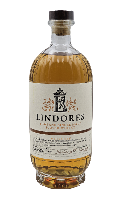 Photographie d'une bouteille de Lindores Lowland Single Malt Scotch Whisky 70cl Crd
