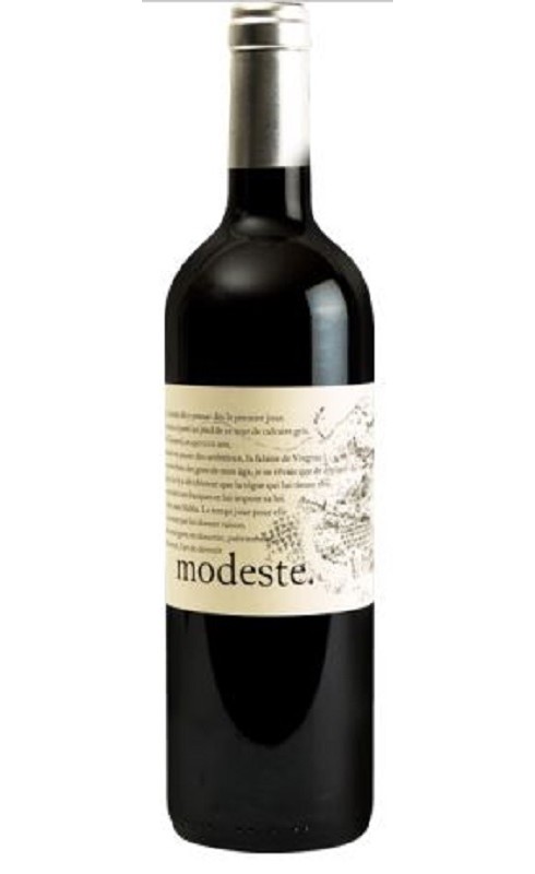 Photographie d'une bouteille de vin rouge Clos Des Fees Modeste 2023 Cdroussi Rge 75cl Crd