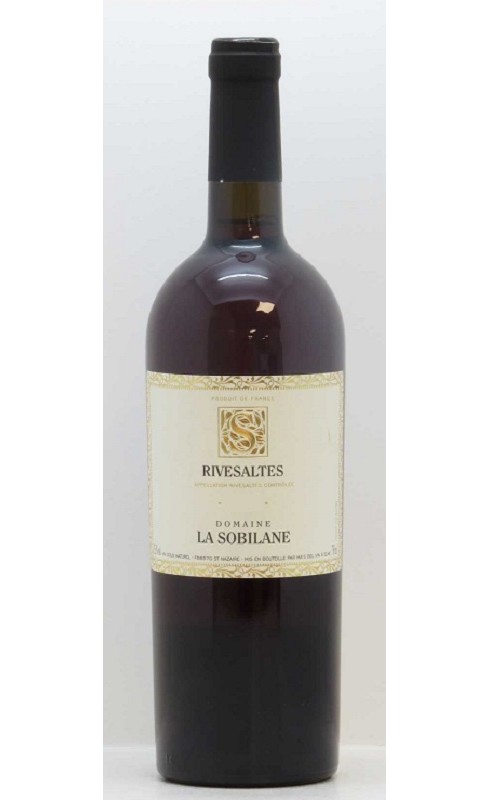 Photographie d'une bouteille de vin rouge La Sobilane Rivesaltes 1954 Rivesaltes Rge 75cl Crd