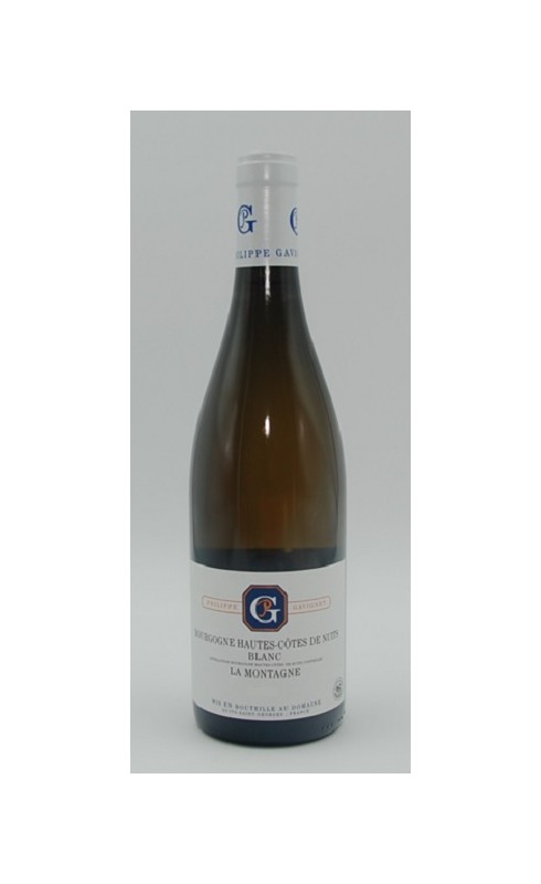 Photographie d'une bouteille de vin blanc Gavignet La Montagne 2021 Hte Cotes De Nuit Blc 75 Cl Crd