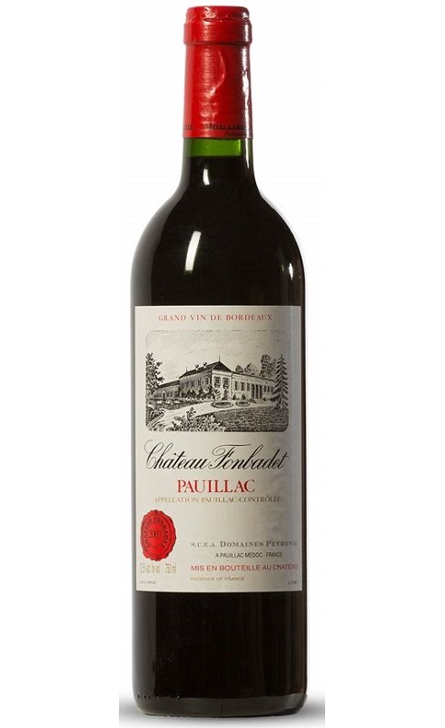 Photographie d'une bouteille de vin rouge Chateau Fonbadet Cb6 2021 Pauillac Rge 75cl Crd