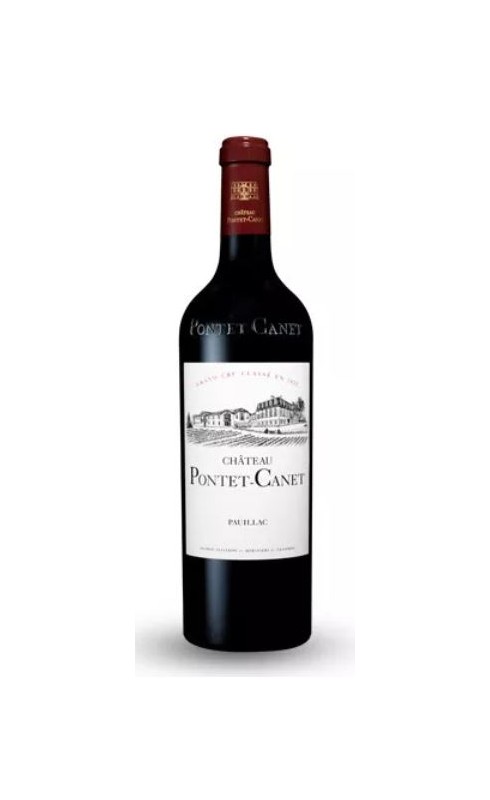 Photographie d'une bouteille de vin rouge Cht Pontet-Canet 2015 Pauillac Rge 6 L Acq