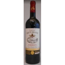 Photographie d'une bouteille de vin rouge Cht Haute Brande 2019 Bdx Aoc Rge 75cl Crd