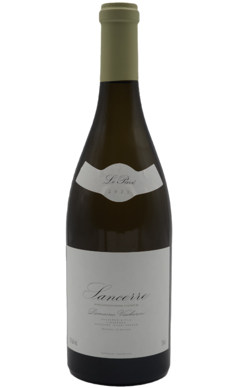 Photographie d'une bouteille de vin blanc Vacheron Le Pave 2021 Sancerre Blc Bio 75cl Crd