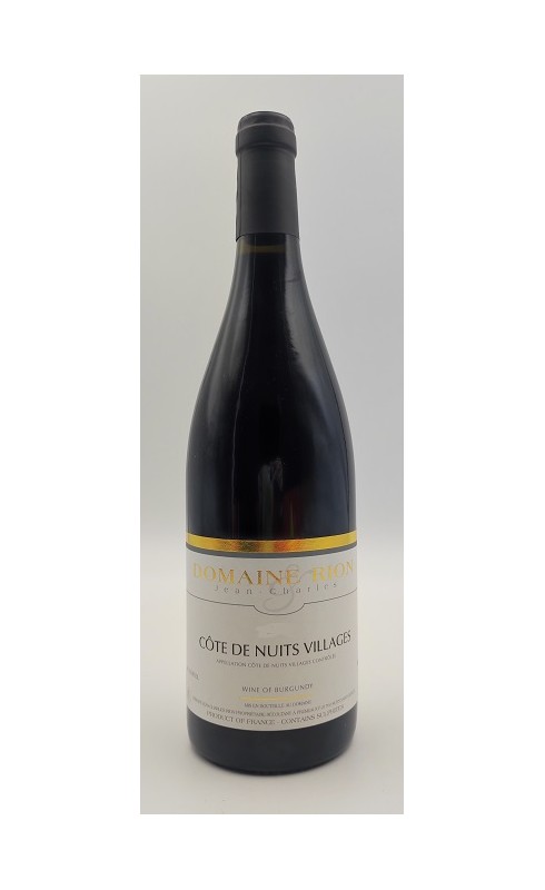 Photographie d'une bouteille de vin rouge Jc Rion Mosaic 2019 Cote De Nuit-Village Rge 75cl Crd