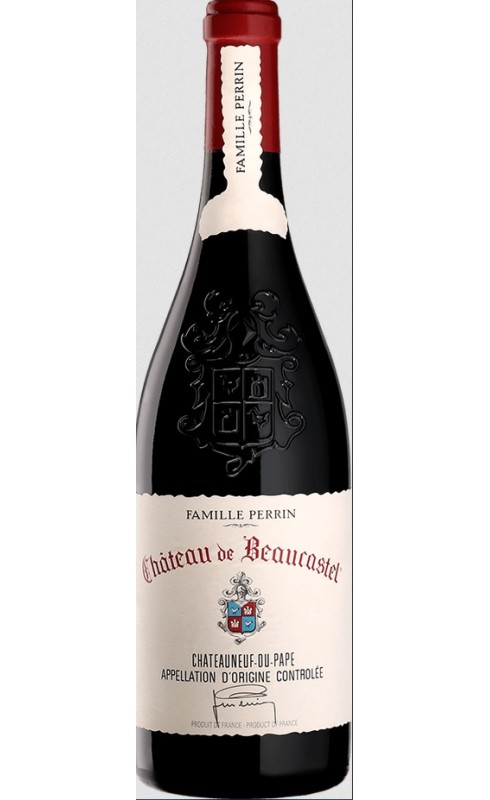 Photographie d'une bouteille de vin rouge Perrin Beaucastel 2020 Chtneuf Rge 75 Cl Crd