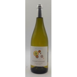 Photographie d'une bouteille de vin blanc Moulinier Chardonnay 2022 Pays D Oc Blc 75cl Crd