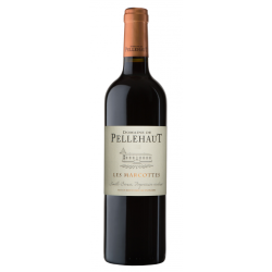 Photographie d'une bouteille de vin rouge Pellehaut Les Marcottes 2020 Igp Cdgascon Rge 75cl Crd