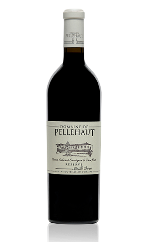 Photographie d'une bouteille de vin rouge Pellehaut Reserve 2020 Igp Cdgascon Rge 75cl Crd