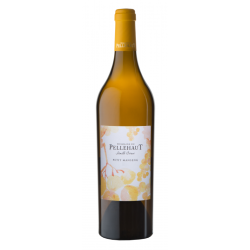 Photographie d'une bouteille de vin blanc Pellehaut Petit Manseng 2020 Cotes Gascogne Blc 75cl Crd