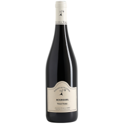 Photographie d'une bouteille de vin rouge Vallettes Bourgueil Vv 2019 Rge 75cl Crd