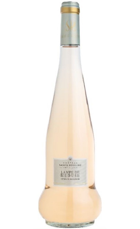 Photographie d'une bouteille de vin rosé Ste Roseline Lampe De Meduse 2022 Cdp Rose Bio 75cl Crd