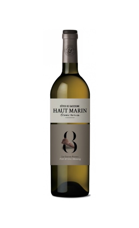 Photographie d'une bouteille de vin blanc Haut Marin N 8 Grand Pavois 2020 Cdgascon Blc Mx 75cl Crd